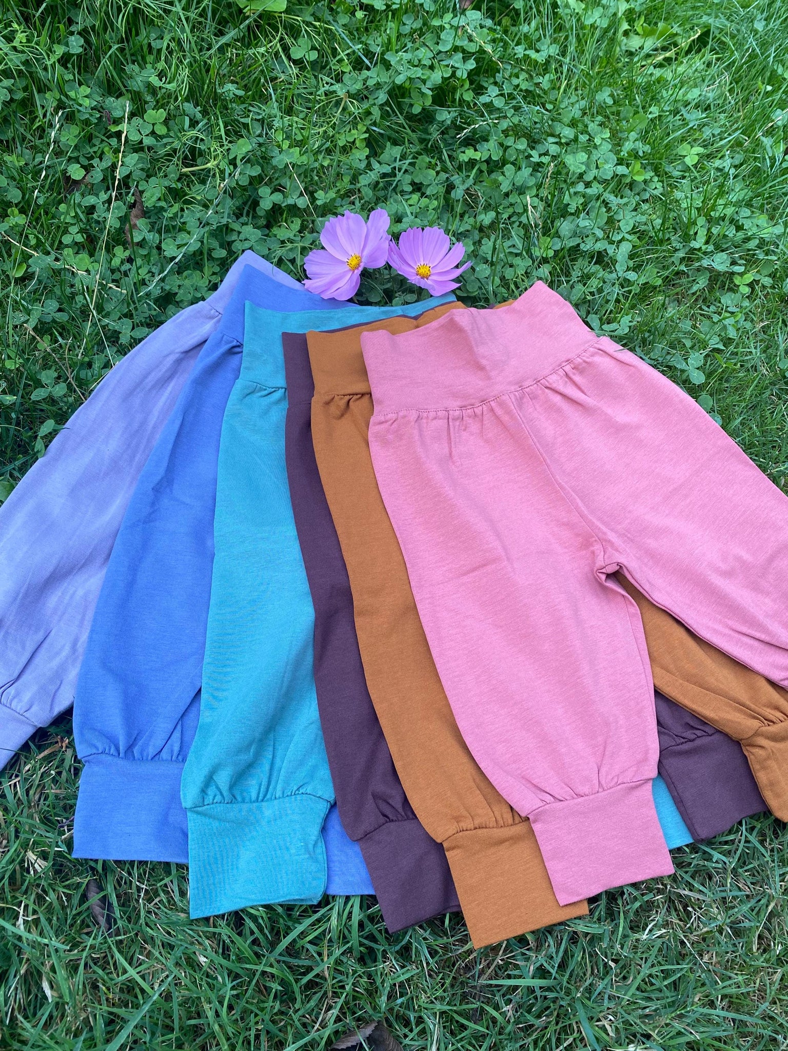 Organic Cotton baby pants - stretchy pants for little legs - soft baby pants