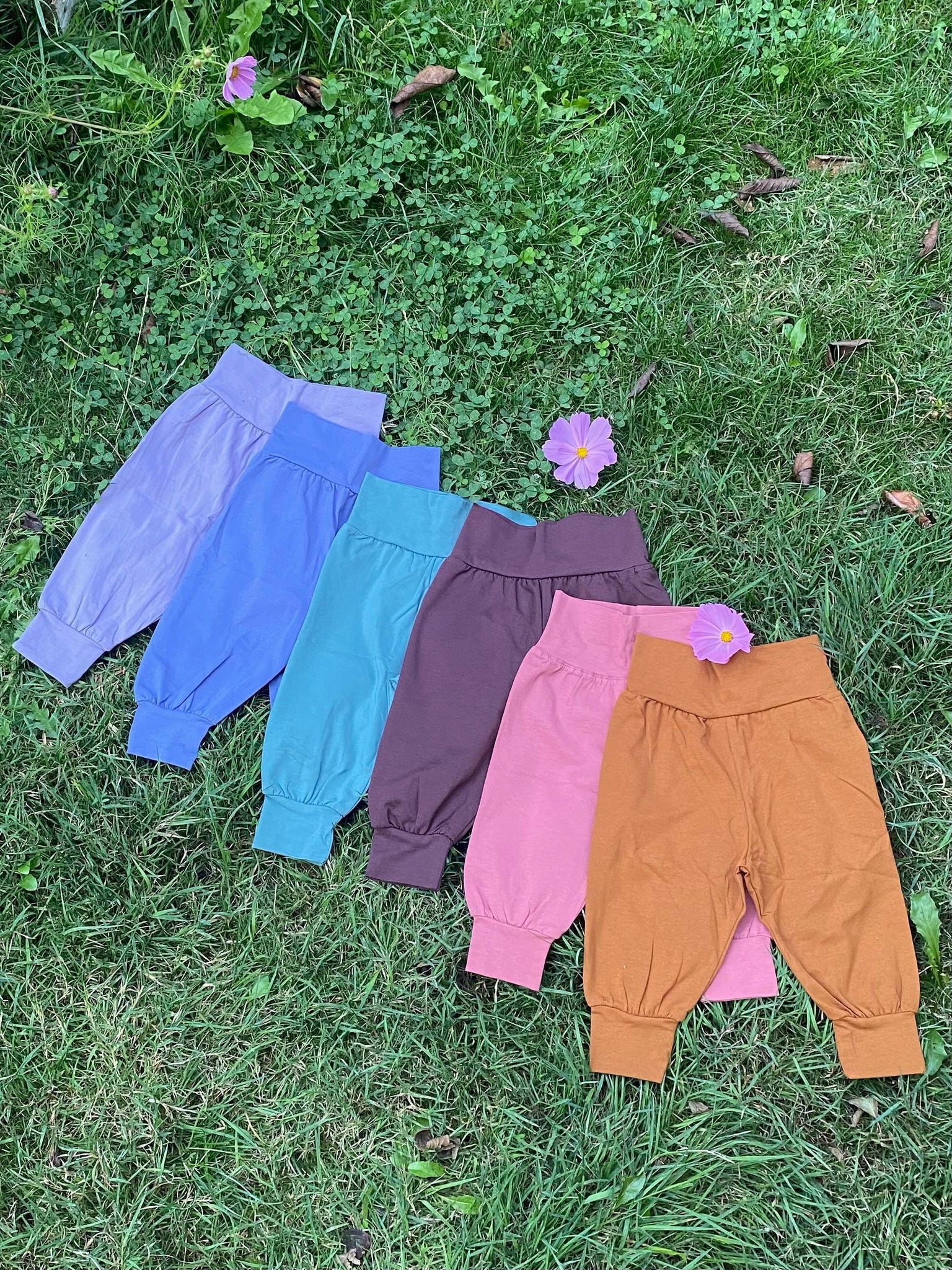 Organic Cotton baby pants - stretchy pants for little legs - soft baby pants