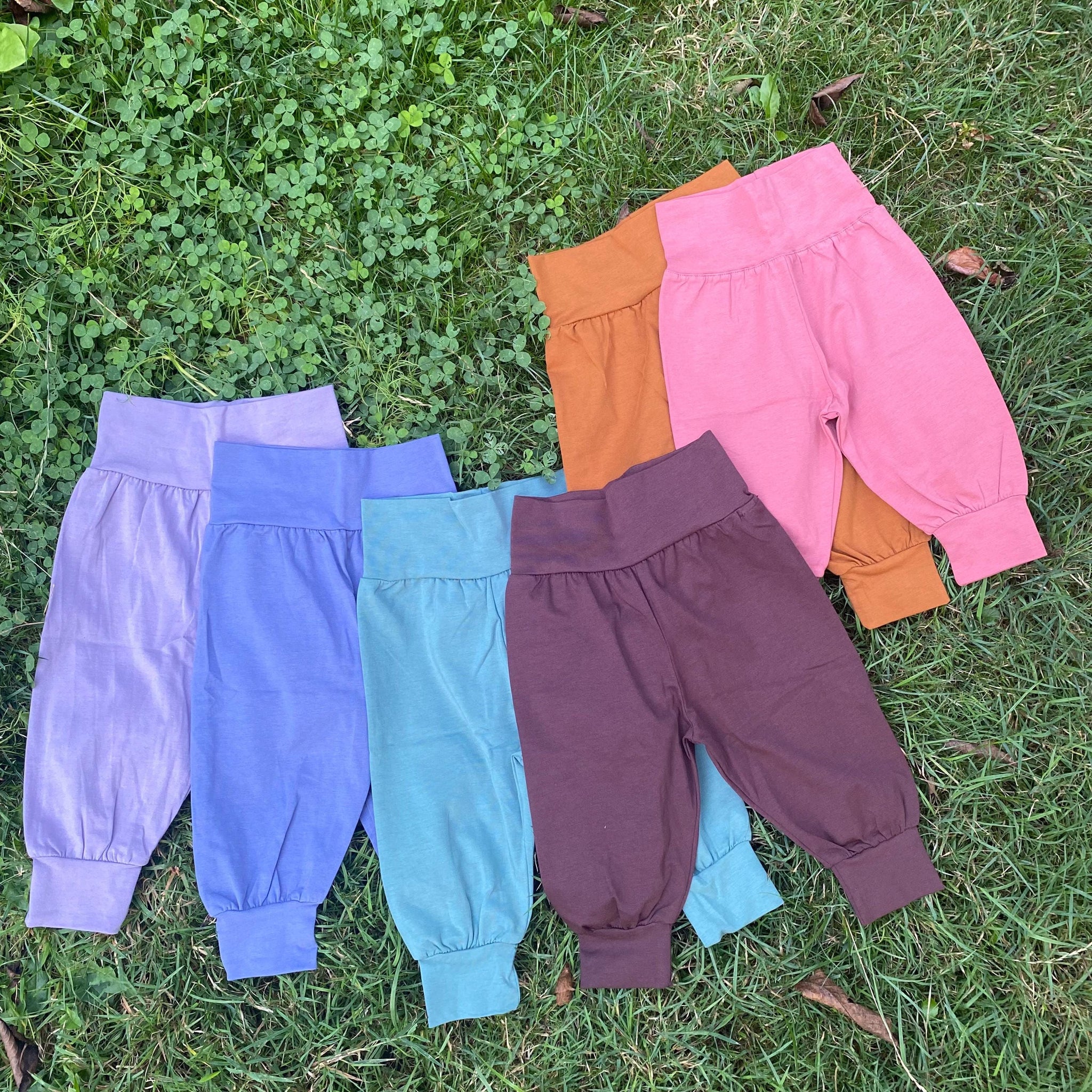 Organic Cotton baby pants - stretchy pants for little legs - soft baby pants