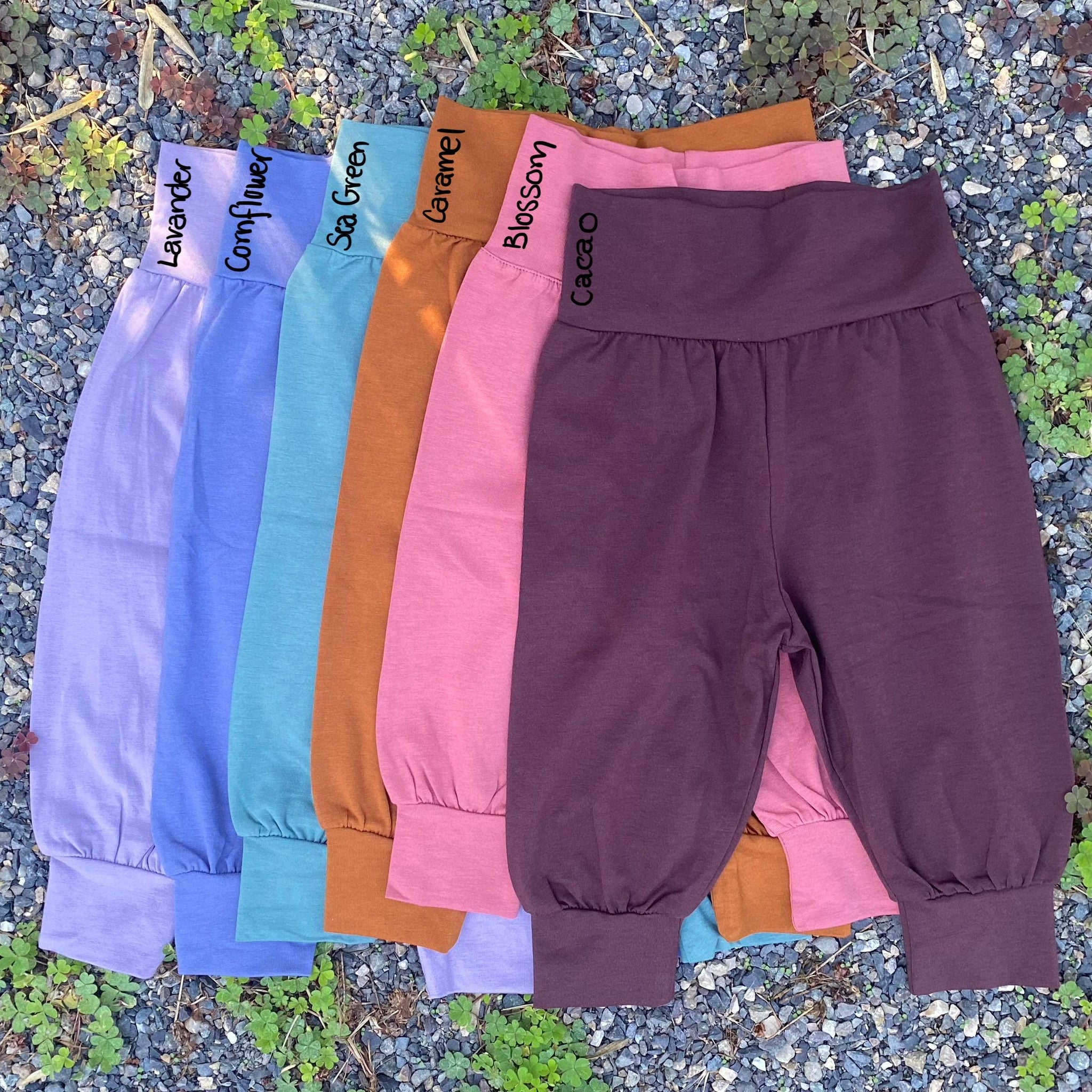 Organic Cotton baby pants - stretchy pants for little legs - soft baby pants