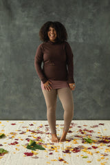 Organic Cotton turtleneck - High neck soft long sleeve - winter layer