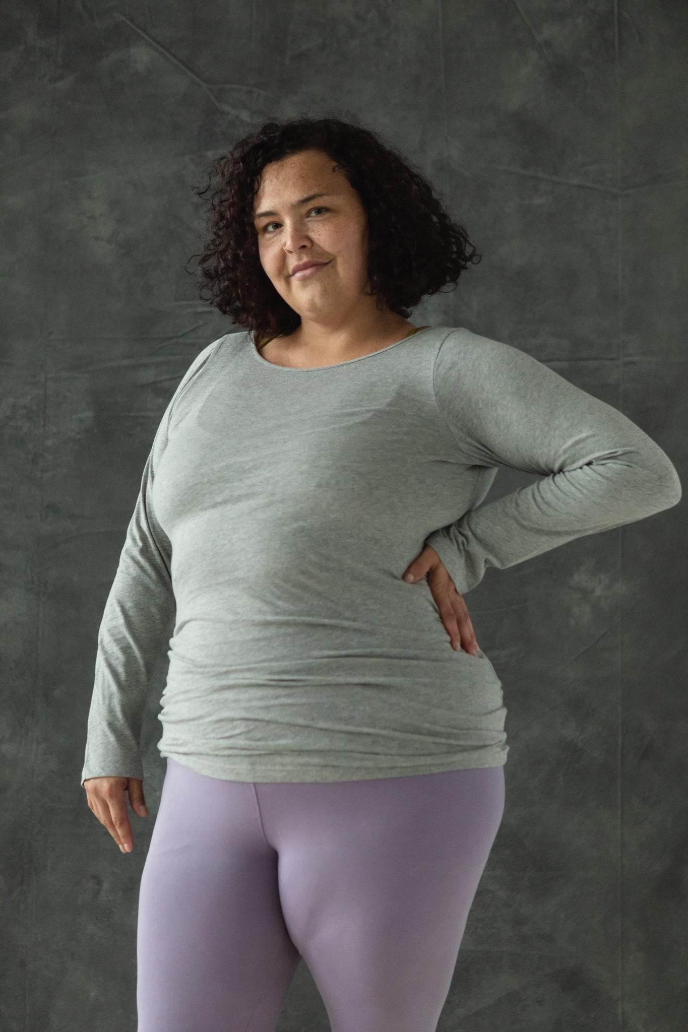 Layla Long Sleeve - scoop neck long sleeve organic cotton tunic