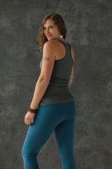 Yogini Top 2.0 - organic cotton racerback tank top made from thick and stretchy fabric