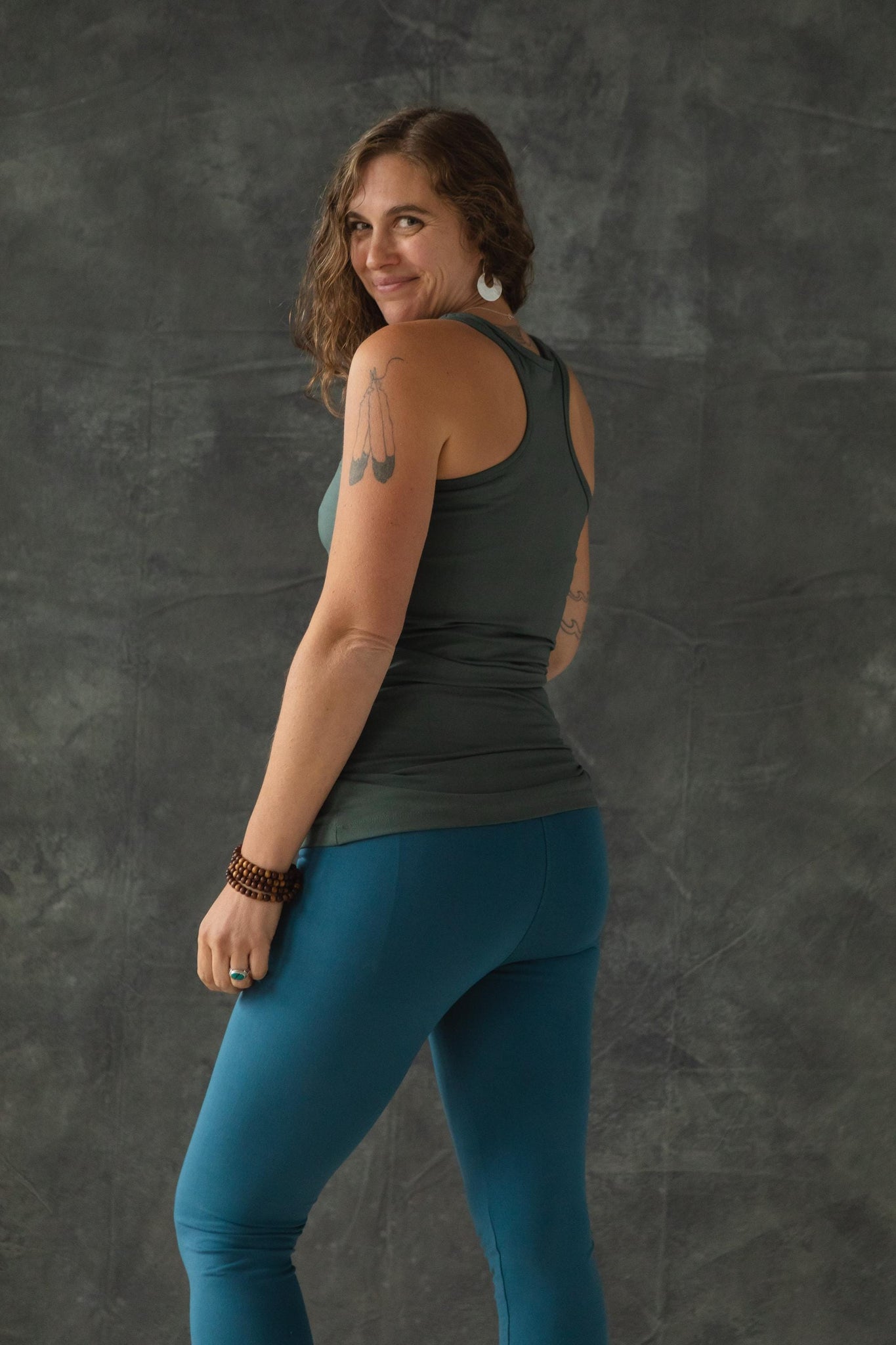 Yogini Top 2.0 - organic cotton racerback tank top made from thick and stretchy fabric