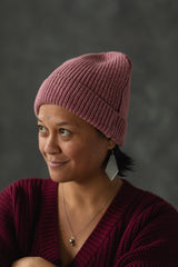 Heathered Beanie - 100% organic cotton knit beanie head - mixed color yarns knit together
