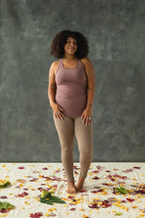 Yogini Top 2.0 - organic cotton racerback tank top made from thick and stretchy fabric