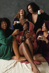 Organic Cotton Cozy Robe with pockets - Hooded Robe made from 100% Organic cotton fleece