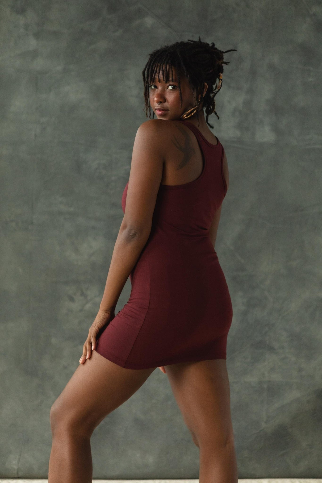 Yogini Top 2.0 - organic cotton racerback tank top made from thick and stretchy fabric