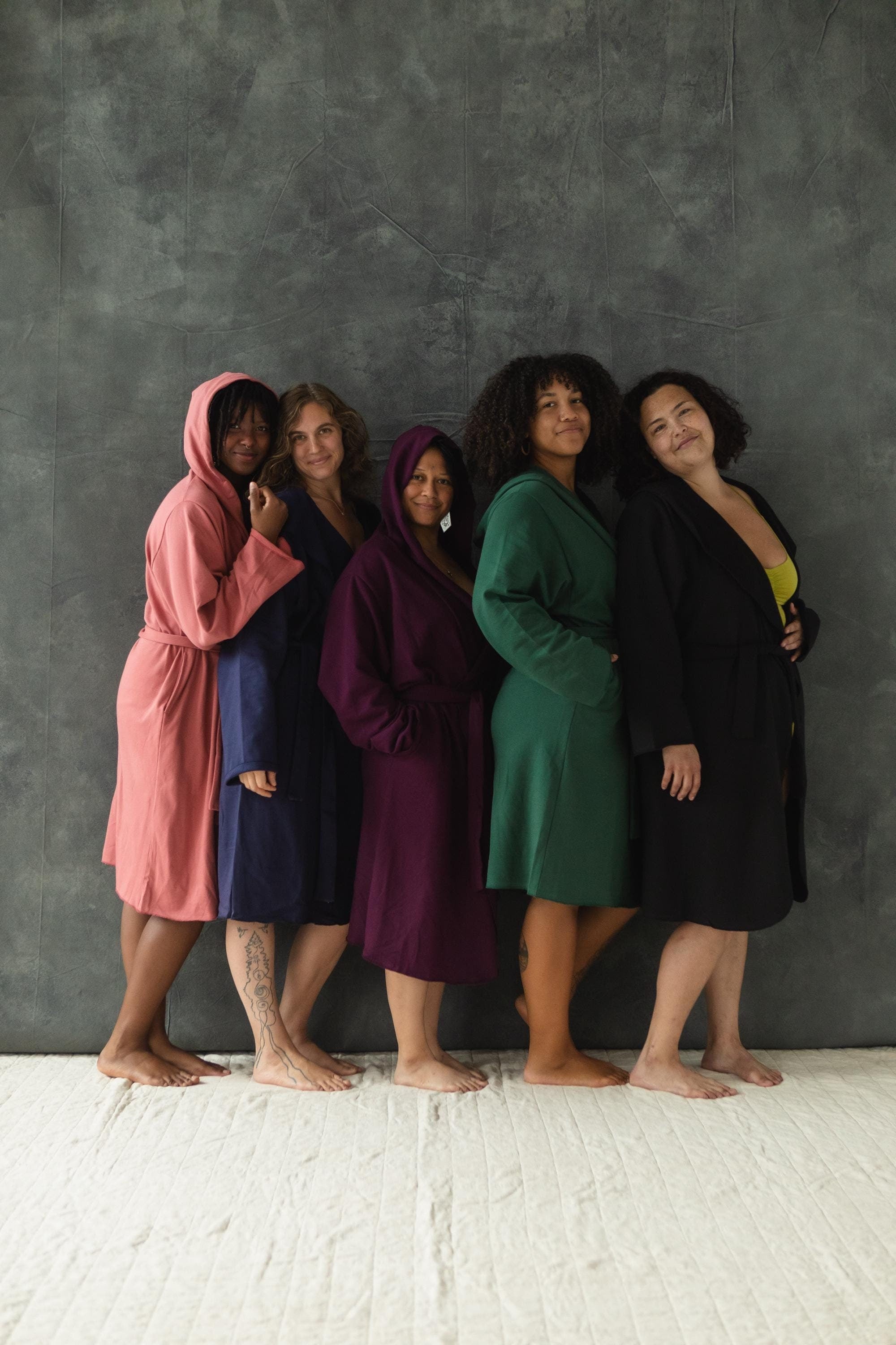 Organic Cotton Cozy Robe with pockets - Hooded Robe made from 100% Org ...