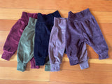 Velvet Baby Pants - organic cotton velvet cuteness for little legs - baby joggers