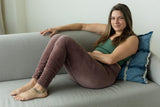 Velvet Ruched Leggings - Velvet Leggings - Warm Cozy Leggings