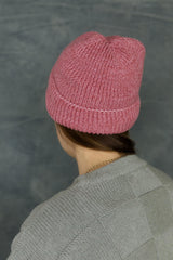 Heathered Beanie - 100% organic cotton knit beanie head - mixed color yarns knit together