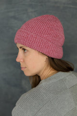 Heathered Beanie - 100% organic cotton knit beanie head - mixed color yarns knit together