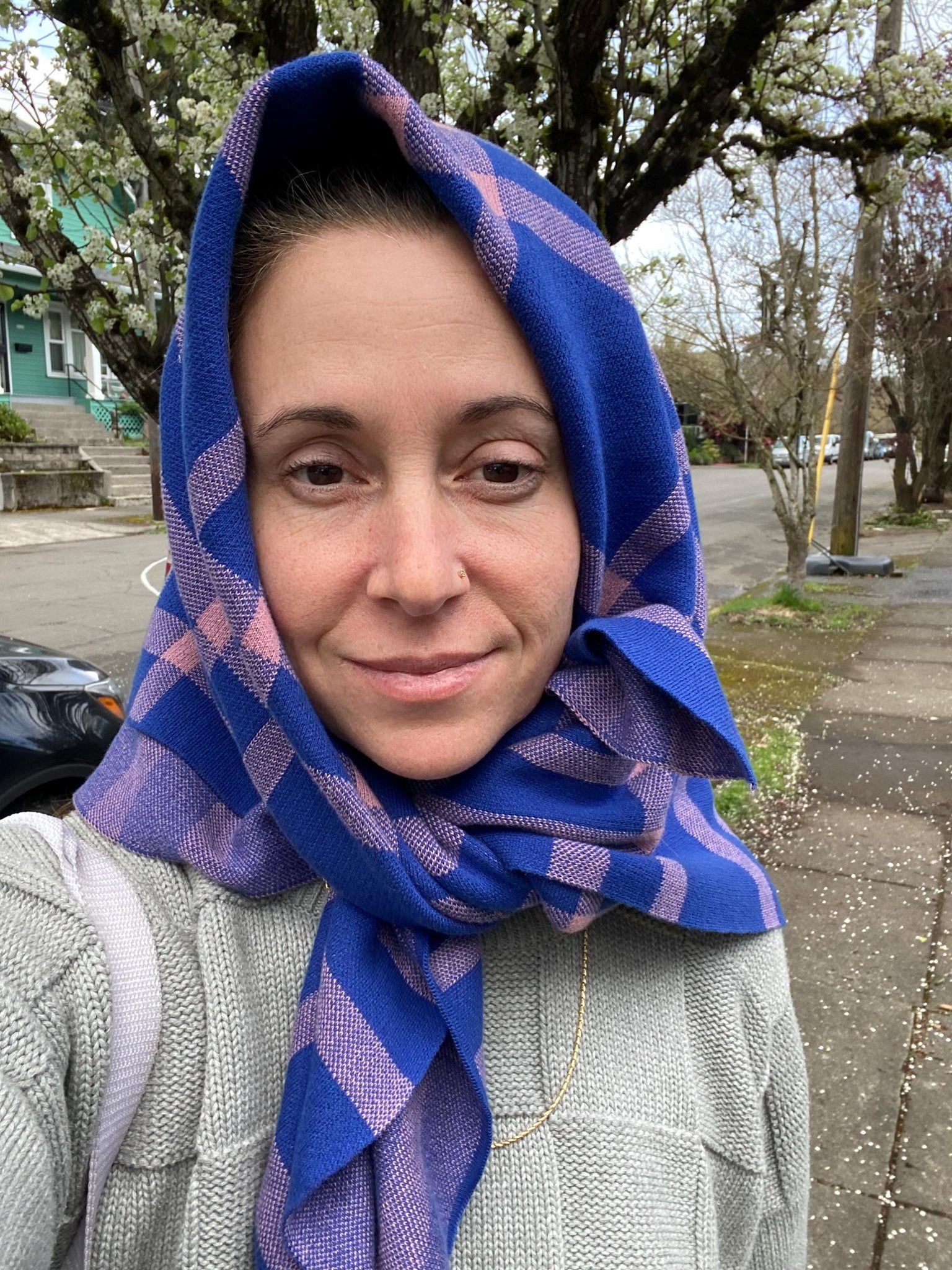 Hygge - organic cotton super soft cozy sweater knit - shawl - wrap - blanket - coverall