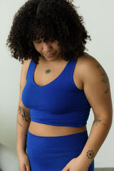 Vinyasa Top - Reversible crop top - front and back v-neck - bralette - yoga top