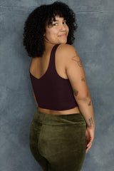 Vinyasa Top - Reversible crop top - front and back v-neck - bralette - yoga top