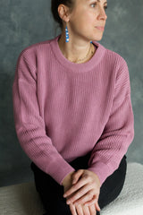 La Mágica Sweater - one hundred percent organic cotton one size fits so many round neck full sleeve sweater in earthy colors