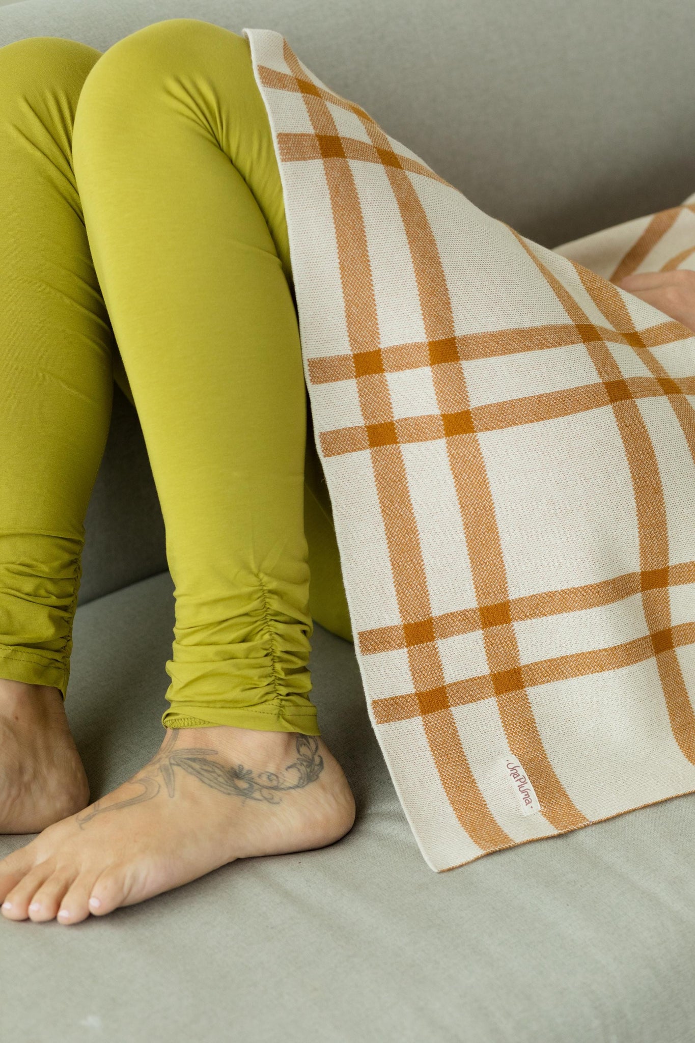 Hygge - organic cotton super soft cozy sweater knit - shawl - wrap - blanket - coverall