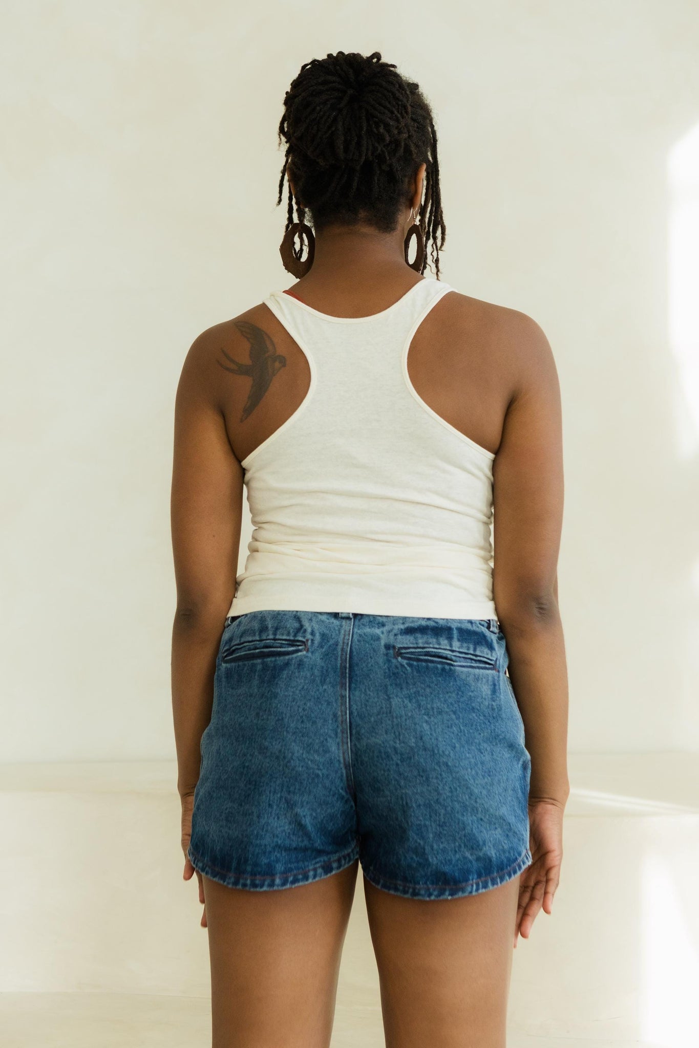 Sarala Shirt - Racerback tank top made from our linen organic cotton jersey material - earthy colors