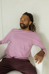 Linen Long Sleeve - Classic long sleeve t shirt made from soft linen organic cotton jersey material