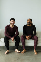 Linen Long Sleeve - Classic long sleeve t shirt made from soft linen organic cotton jersey material