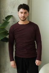 Linen Long Sleeve - Classic long sleeve t shirt made from soft linen organic cotton jersey material
