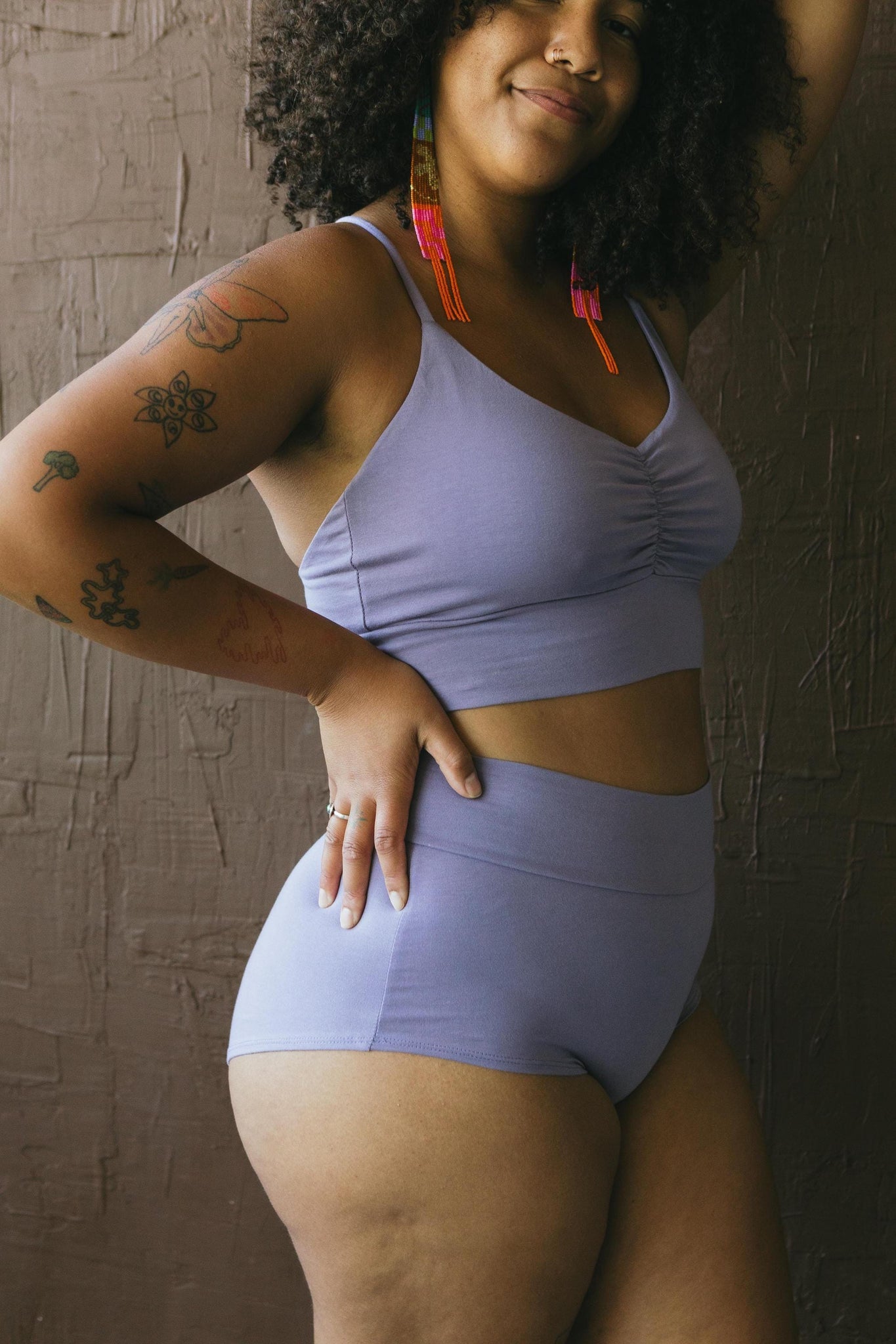 Size L - Organic cotton super soft high waisted underwear
