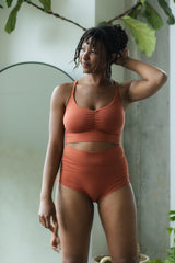 Organic Cotton Unders Set - Bralette and Underwear Set - soft organic cotton underwear + bra set