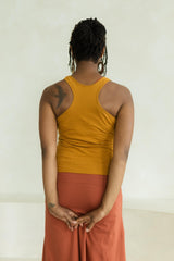 Sarala Shirt - Racerback tank top made from our linen organic cotton jersey material - earthy colors