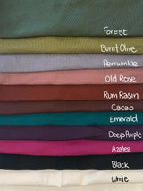 Organic cotton V-tee with front and back V neck - plain organic cotton t-shirt - the perfect layer!
