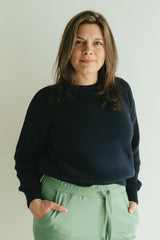 La Mágica Sweater - one hundred percent organic cotton one size fits so many round neck full sleeve sweater in earthy colors