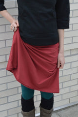 Bell Skirt- convertible skirt/dress - roll over waist skirt - organic cotton skirt