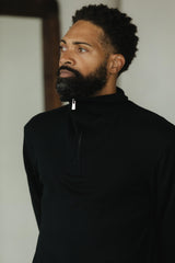 Zip Sweater - organic cotton pull over sweater with collar - zipper polo sweater