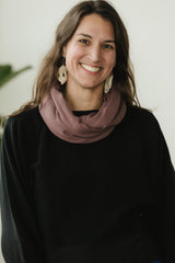 Infinity Scarf - organic cotton knit muffler - natural fiber soft neck warmer