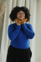 Infinity Scarf - organic cotton knit muffler - natural fiber soft neck warmer