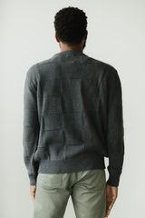 El Checker Sweater - organic cotton knit checkerboard - mid weight natural fiber pull over sweater