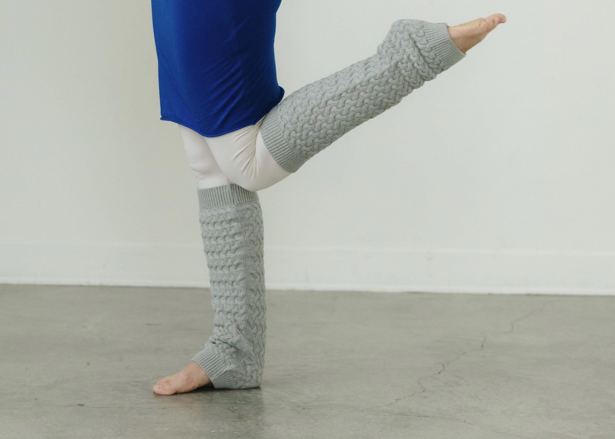 Basketweave Leg Warmers - Organic cotton chunky textured earthy colors