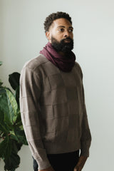 Infinity Scarf - organic cotton knit muffler - natural fiber soft neck warmer