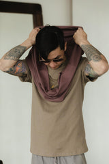 Infinity Scarf - organic cotton knit muffler - natural fiber soft neck warmer