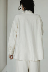 Corduroy Shaket - Organic cotton button down shirt jacket - knit corduroy