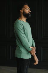 Linen Long Sleeve - Classic long sleeve t shirt made from soft linen organic cotton jersey material
