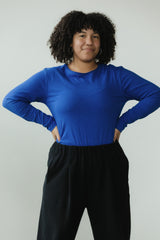 Linen Long Sleeve - Classic long sleeve t shirt made from soft linen organic cotton jersey material