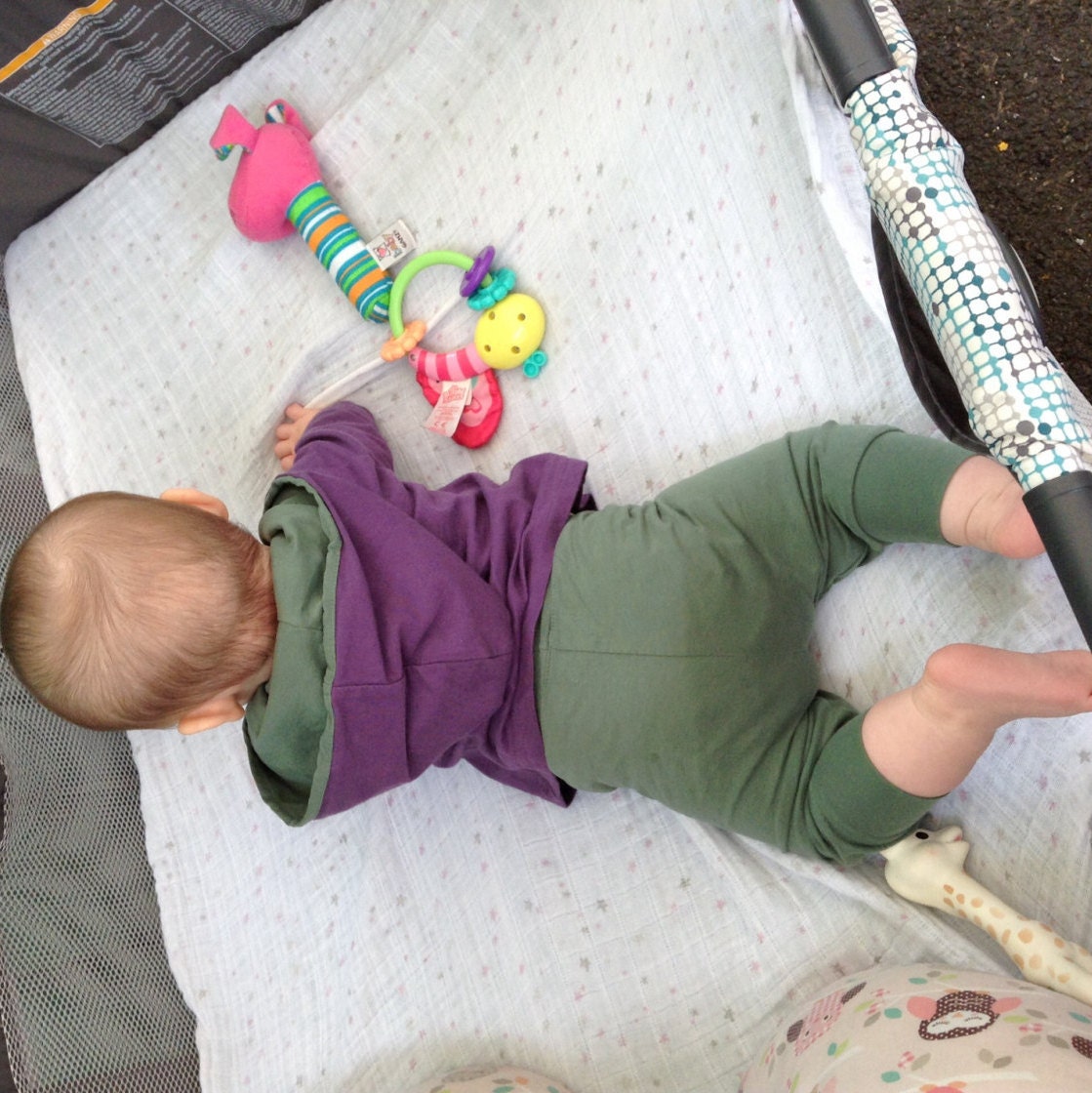 Organic cotton baby hoodie - 100% organic cotton baby clothes- hooded shirt for little ones