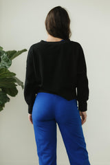 Asana Top - Relaxed dolman sweatshirt made from soft organic cotton knit corduroy material