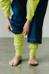 Lightweight Leg warmers - cozy organic cotton knit leg warmers in earth colors
