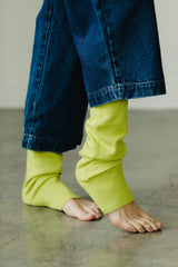 Lightweight Leg warmers - cozy organic cotton knit leg warmers in earth colors
