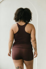Yogini Tank Top - yoga top - stretchy long racer back tank top