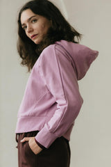 Estrella Hoodie - organic cotton cropped hooded sweatshirt