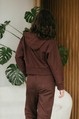 Estrella Hoodie - organic cotton cropped hooded sweatshirt