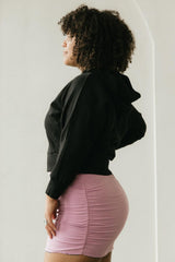 Estrella Hoodie - organic cotton cropped hooded sweatshirt